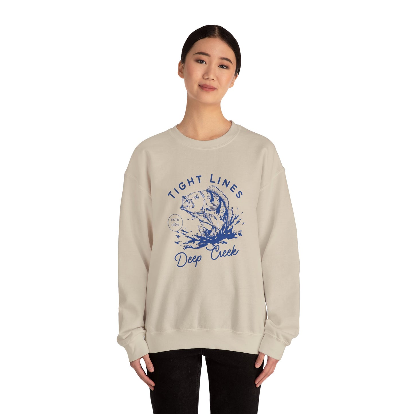 Unisex Crewneck Sweatshirt | "Tight Lines Deep Creek"