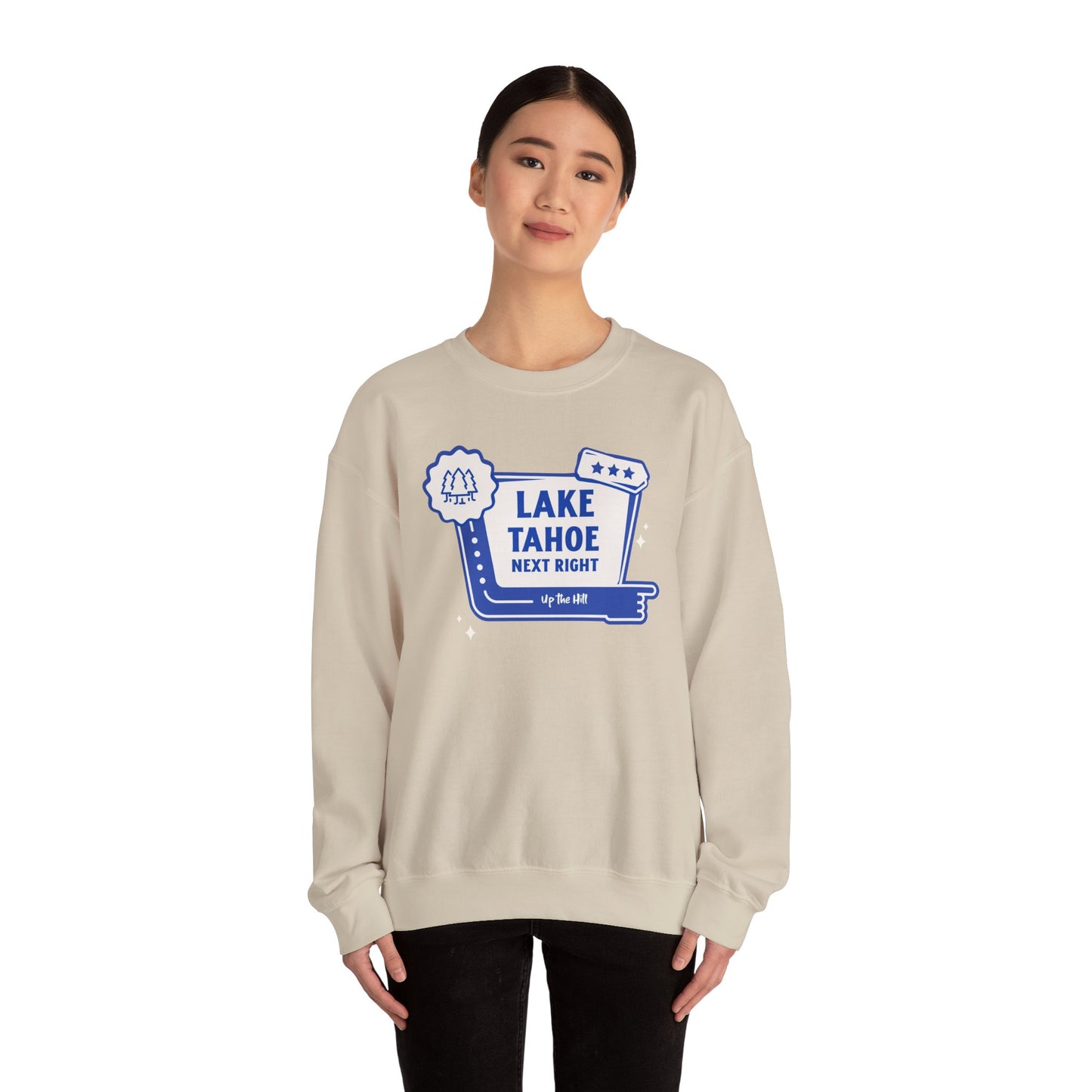 'Lake Tahoe Next Right' - Unisex Sweatshirt