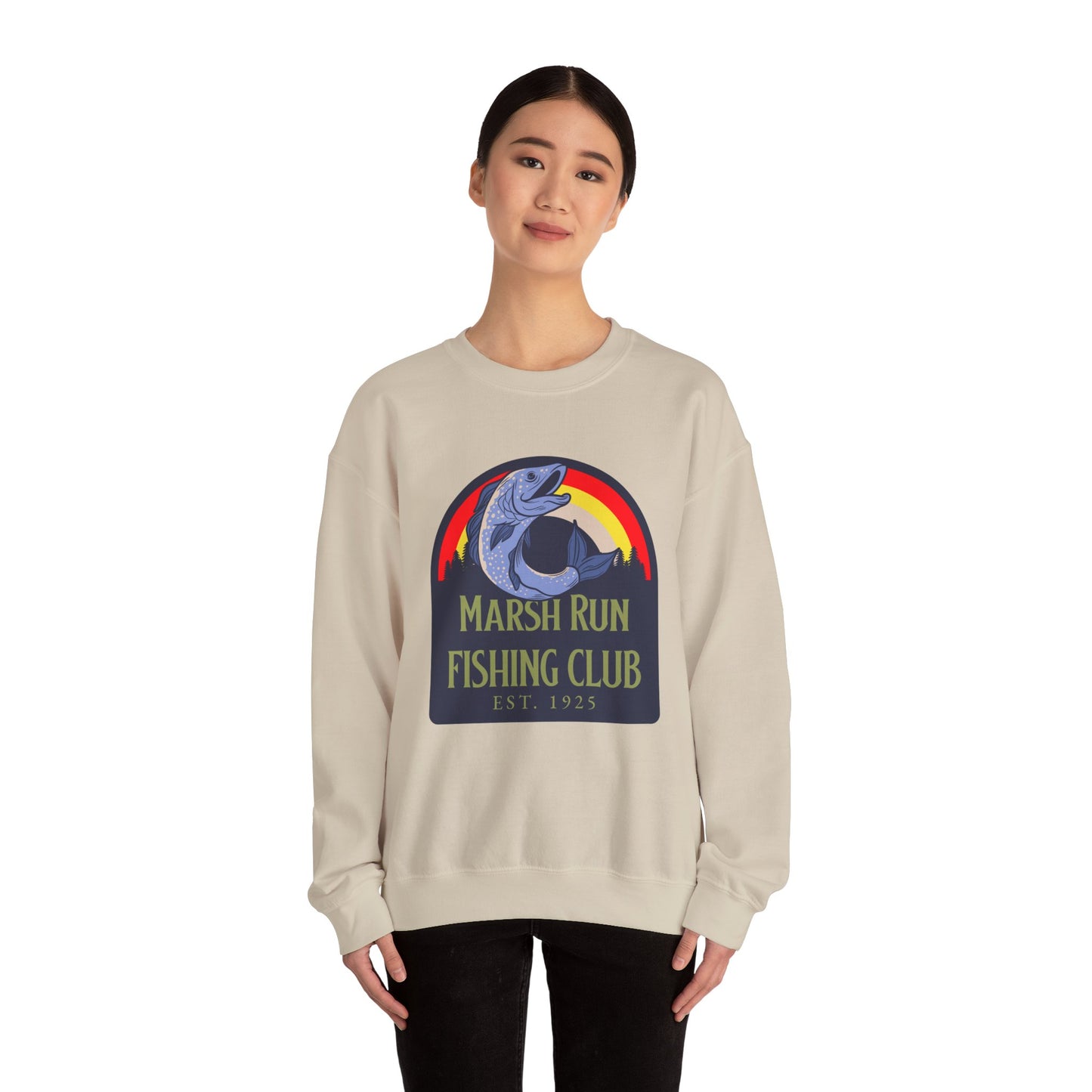 Marsh Run Fishing Club | Unisex Crewneck Sweatshirt