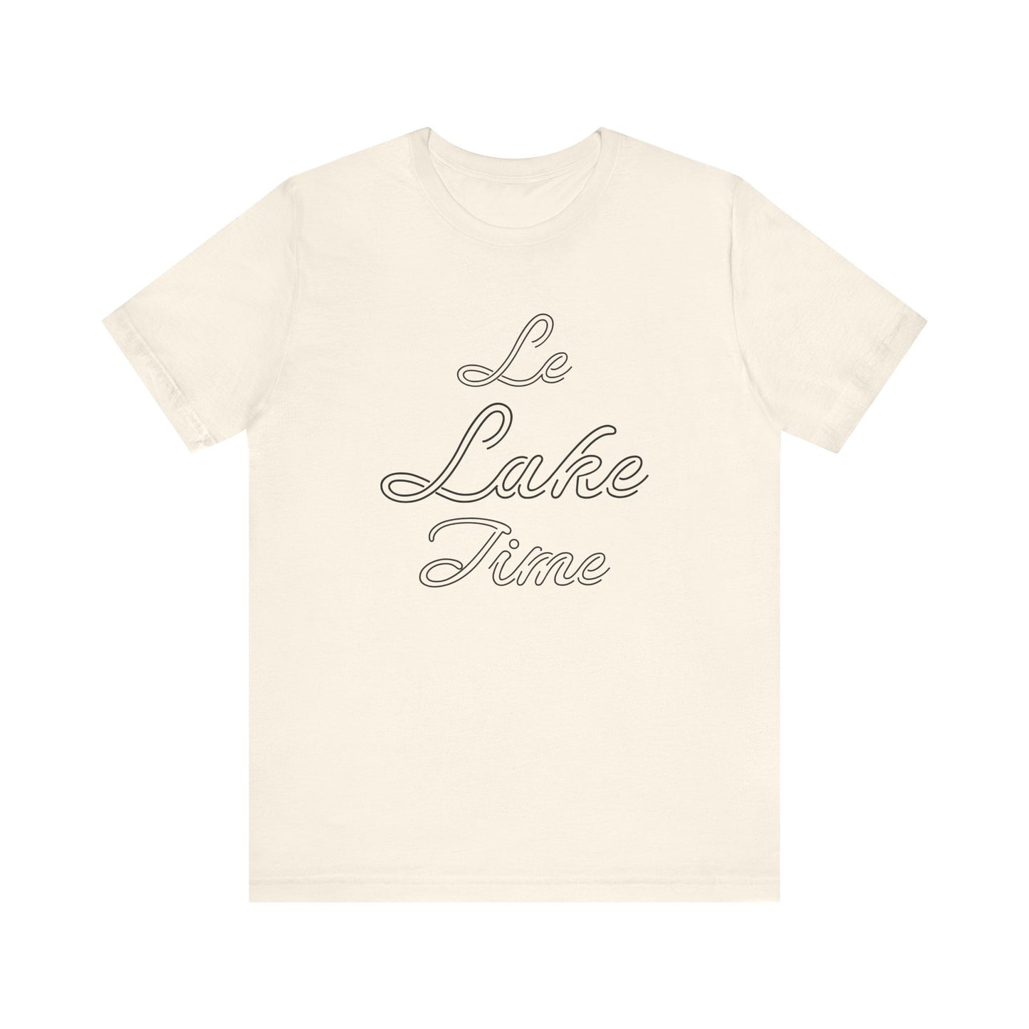 Unisex Classic Short Sleeve Tee - 'Le Lake Time'