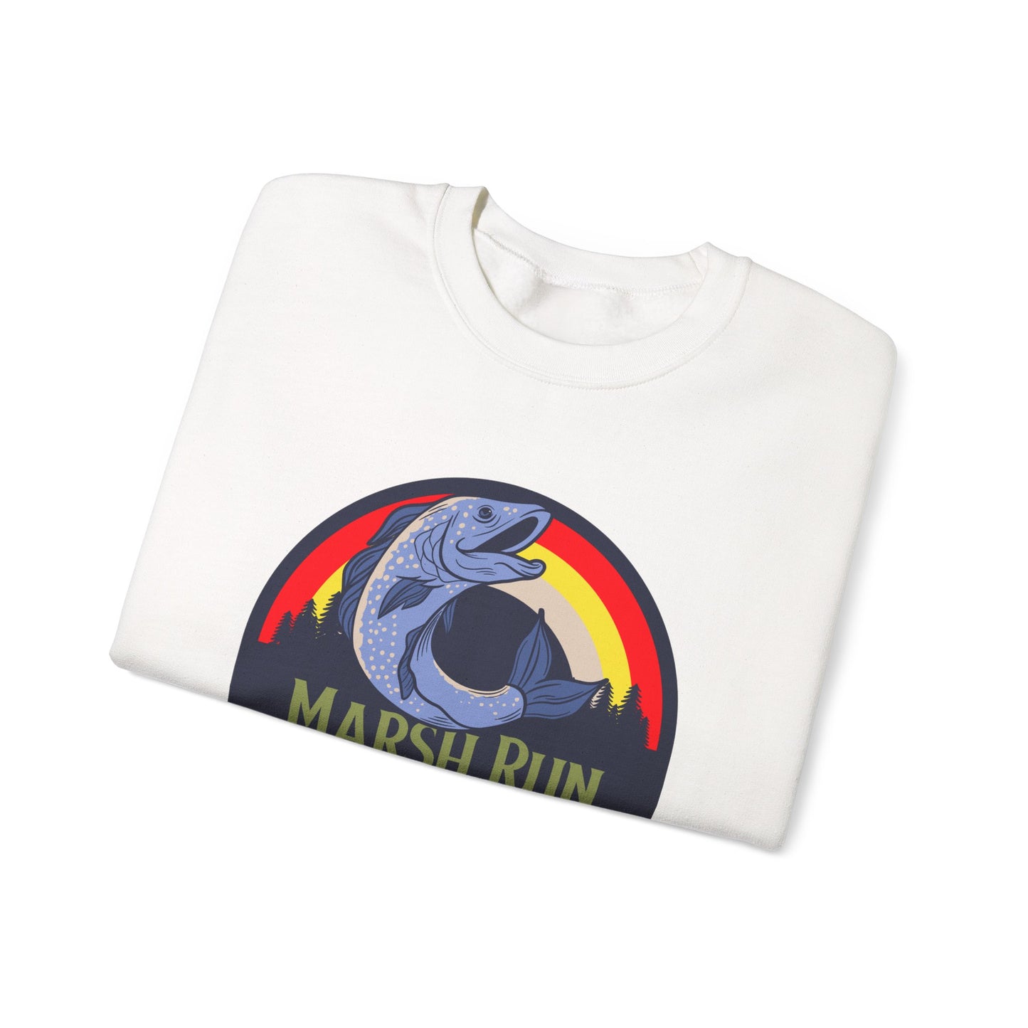 Marsh Run Fishing Club | Unisex Crewneck Sweatshirt