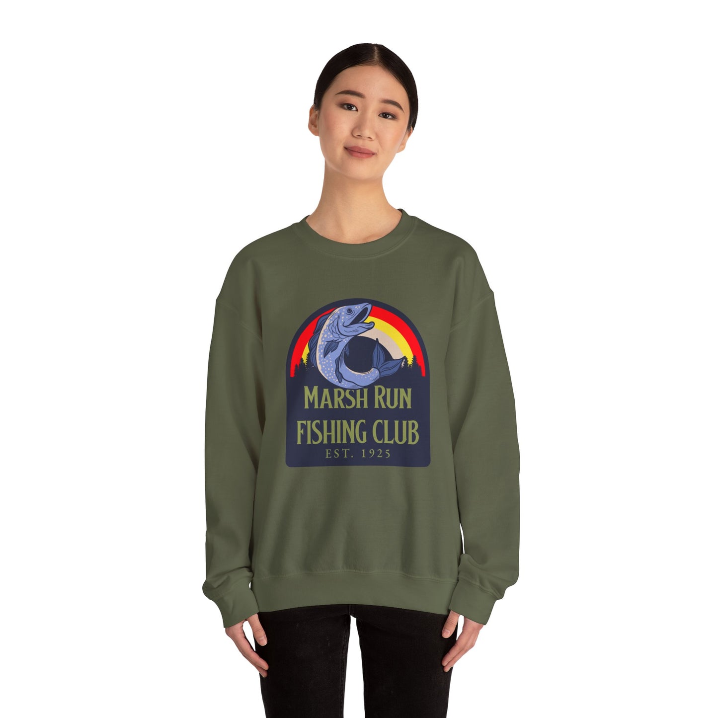 Marsh Run Fishing Club | Unisex Crewneck Sweatshirt