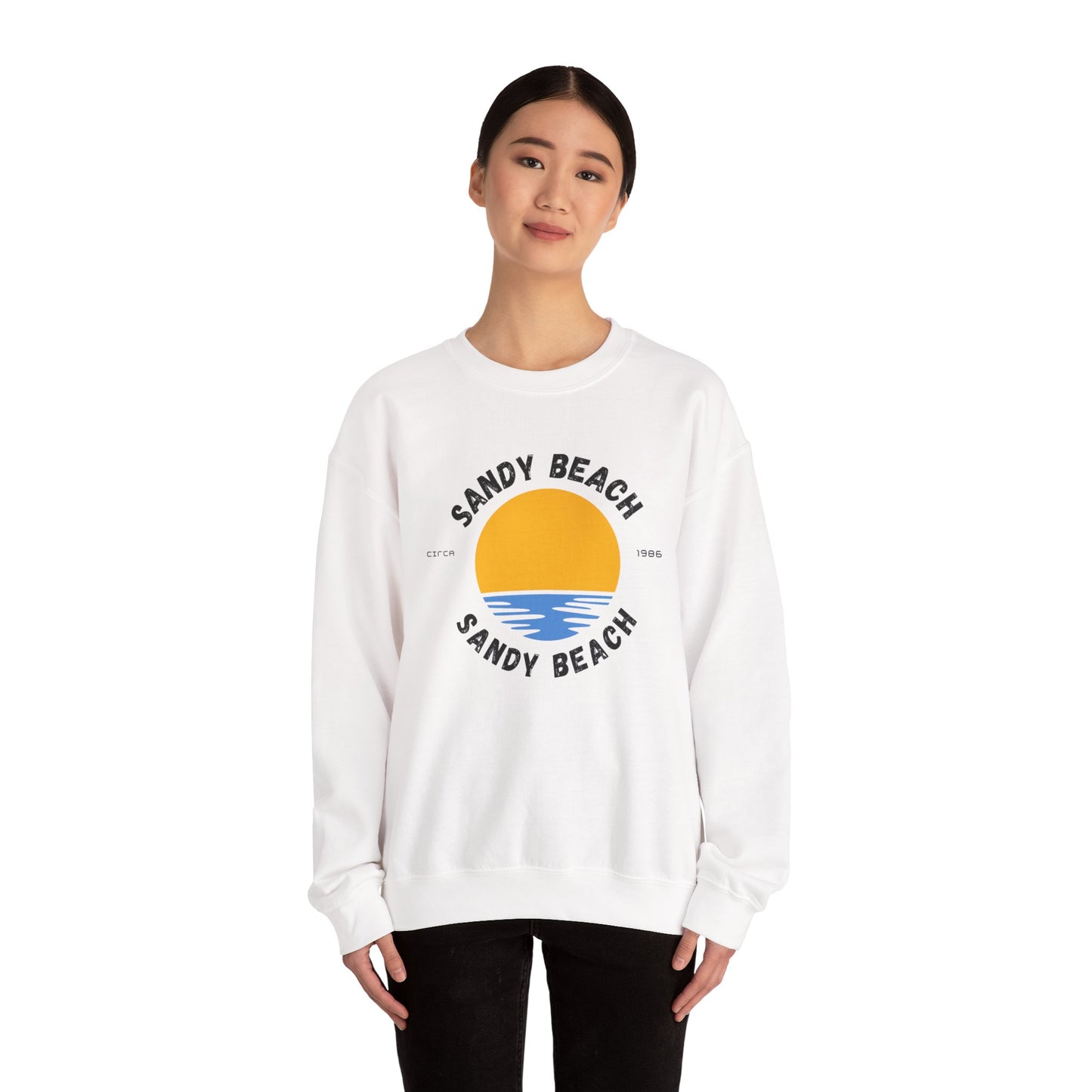 Unisex Crewneck Sweatshirt | Sandy Beach circa 1986