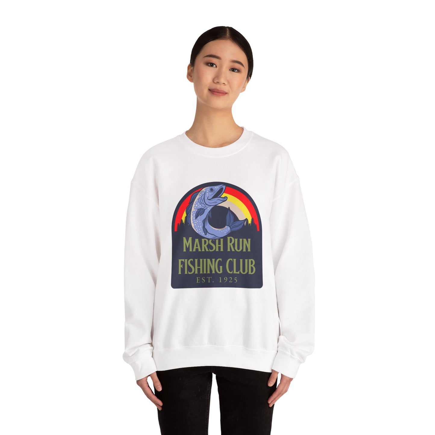 Marsh Run Fishing Club | Unisex Crewneck Sweatshirt