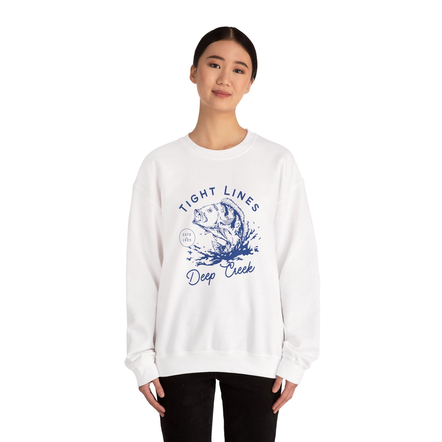 Unisex Crewneck Sweatshirt | "Tight Lines Deep Creek"