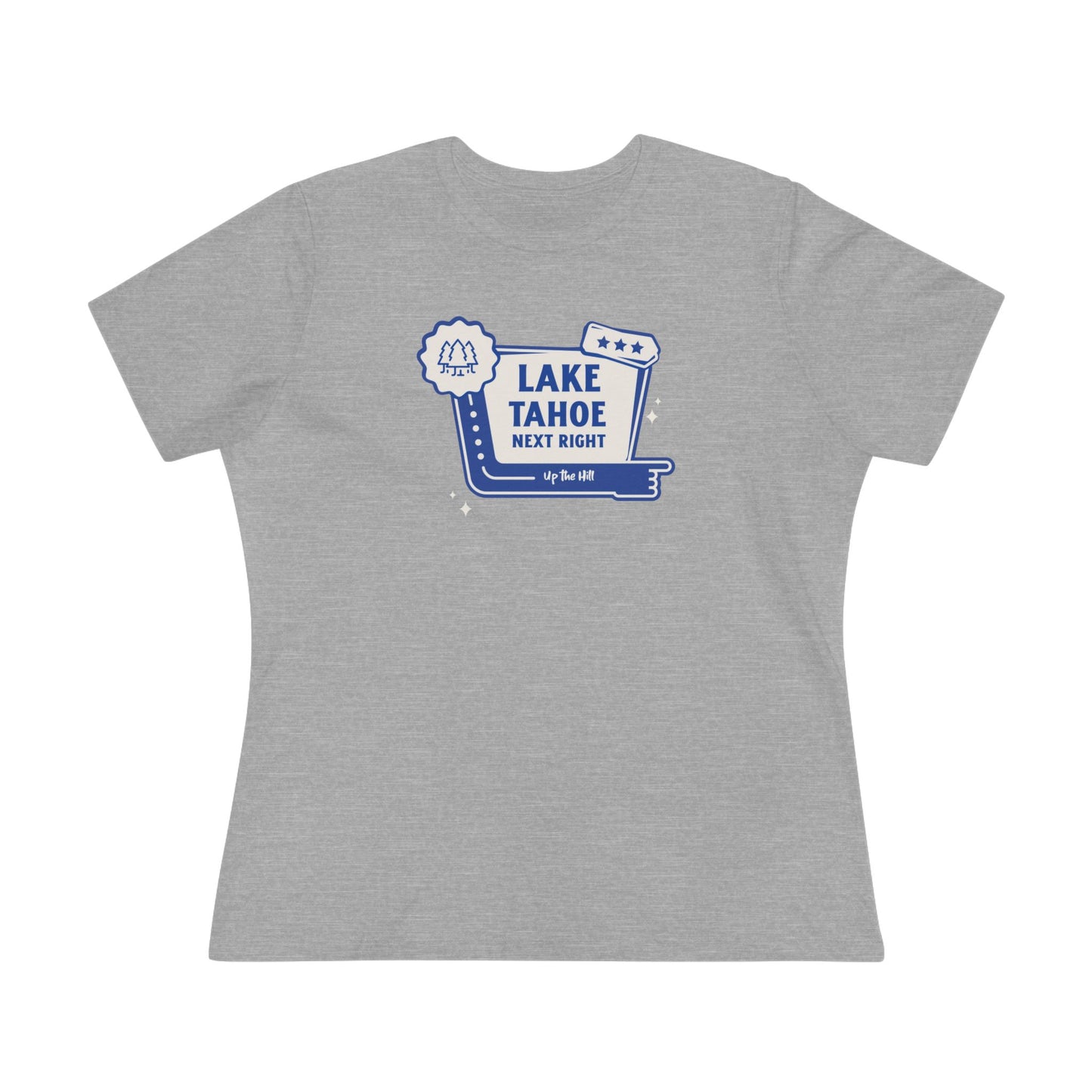 Relaxed Womens T-Shirt | 'Lake Tahoe Next Right'