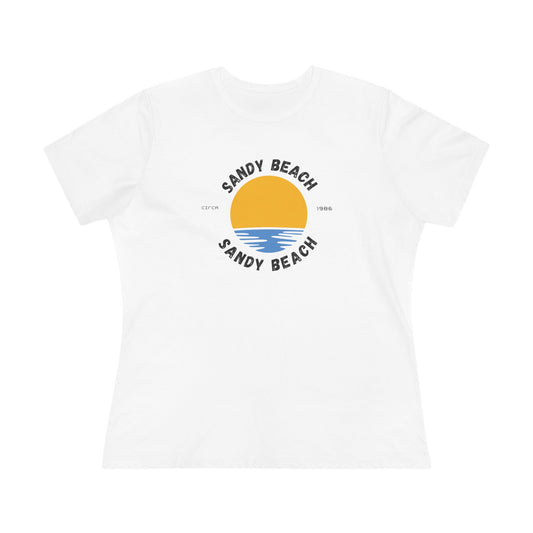 Sandy Beach Circa 1986 - Relaxed Women's T-Shirt