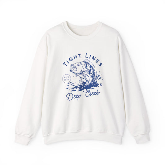Unisex Crewneck Sweatshirt | "Tight Lines Deep Creek"