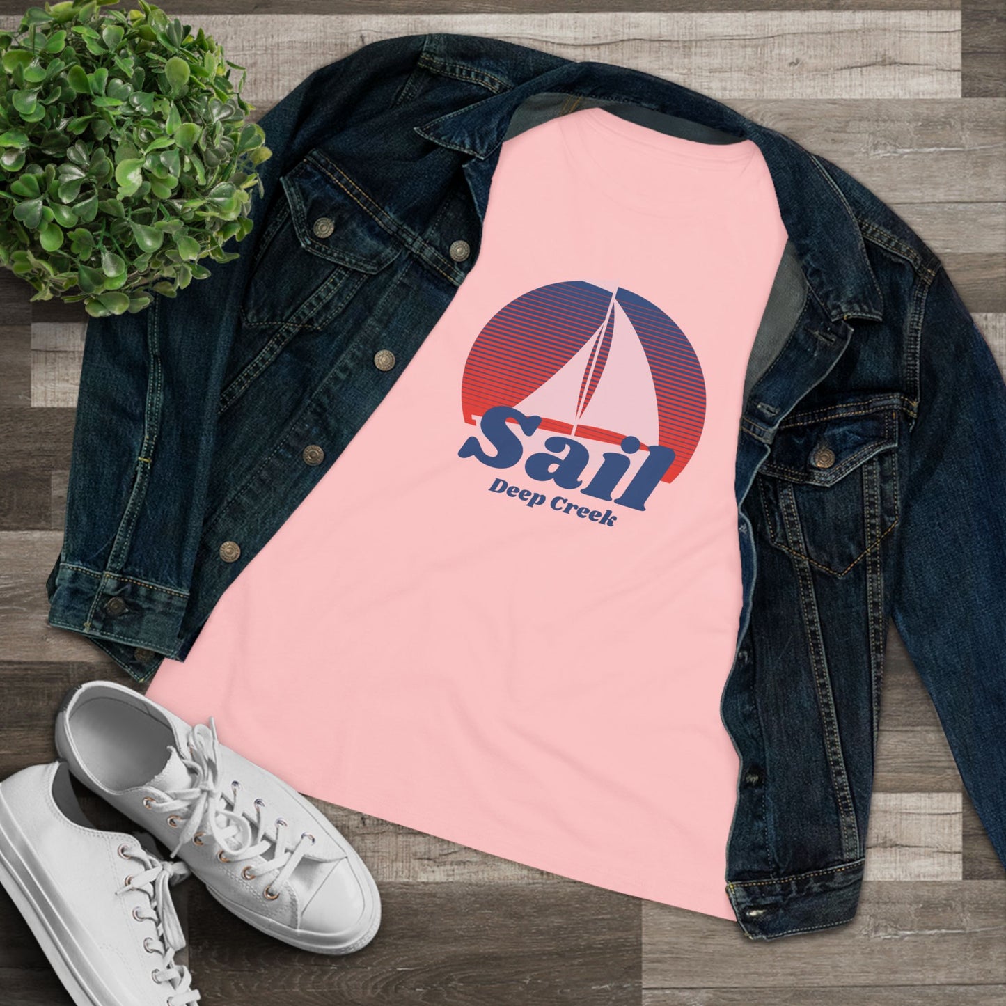 Sail Deep Creek |  Relaxed Womens T-Shirt