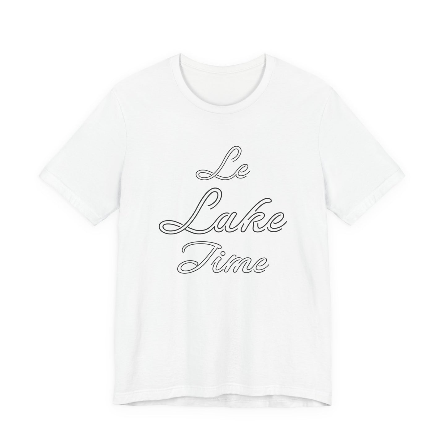 Unisex Classic Short Sleeve Tee - 'Le Lake Time'