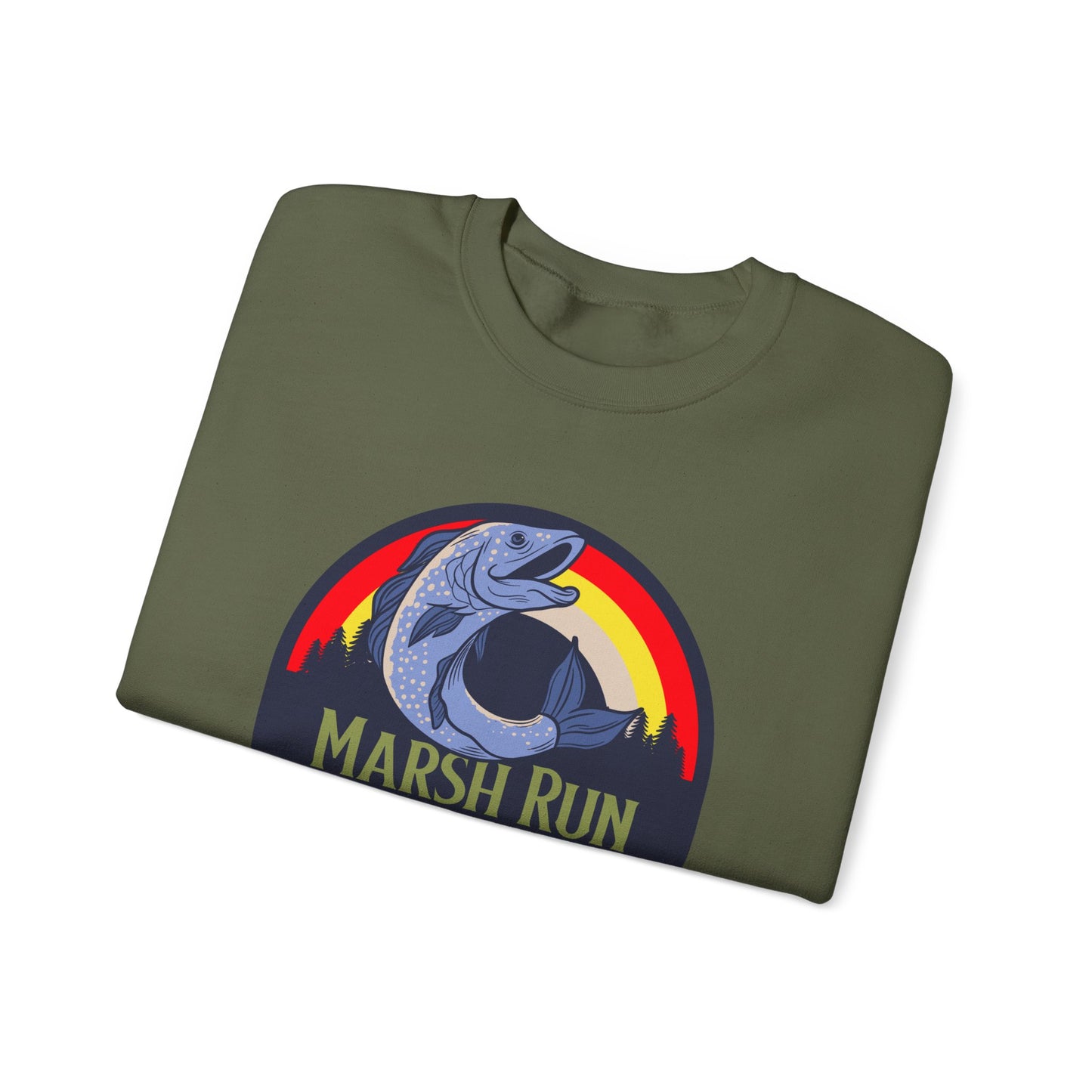 Marsh Run Fishing Club | Unisex Crewneck Sweatshirt