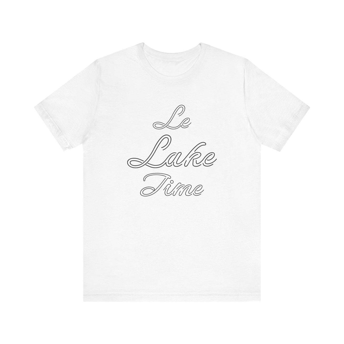 Unisex Classic Short Sleeve Tee - 'Le Lake Time'