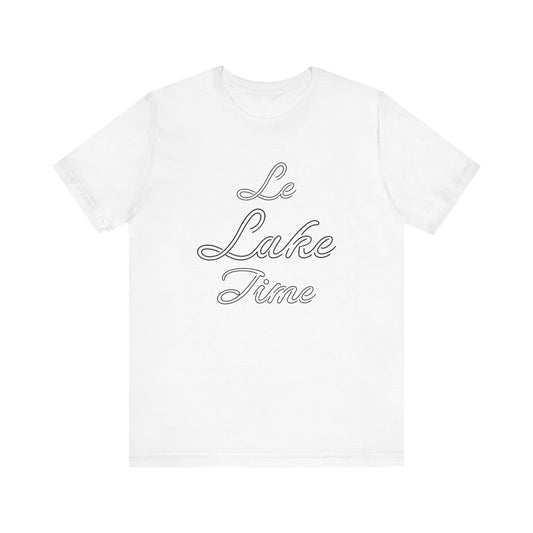 Unisex Classic Short Sleeve Tee - 'Le Lake Time'