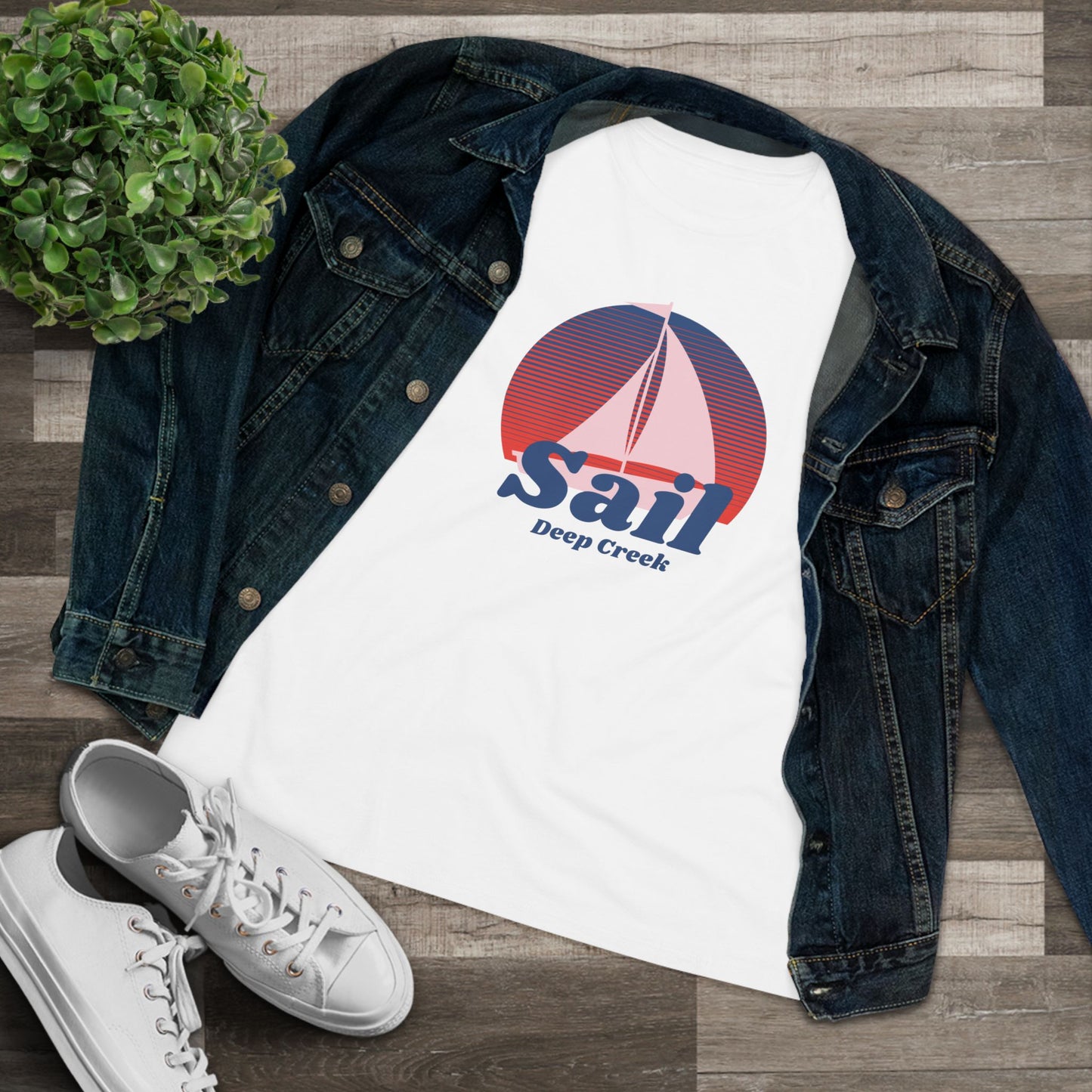 Sail Deep Creek |  Relaxed Womens T-Shirt