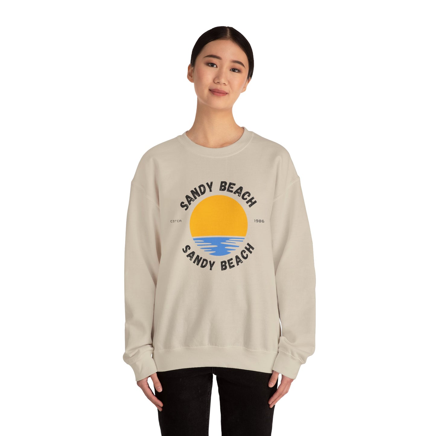 Unisex Crewneck Sweatshirt | Sandy Beach circa 1986