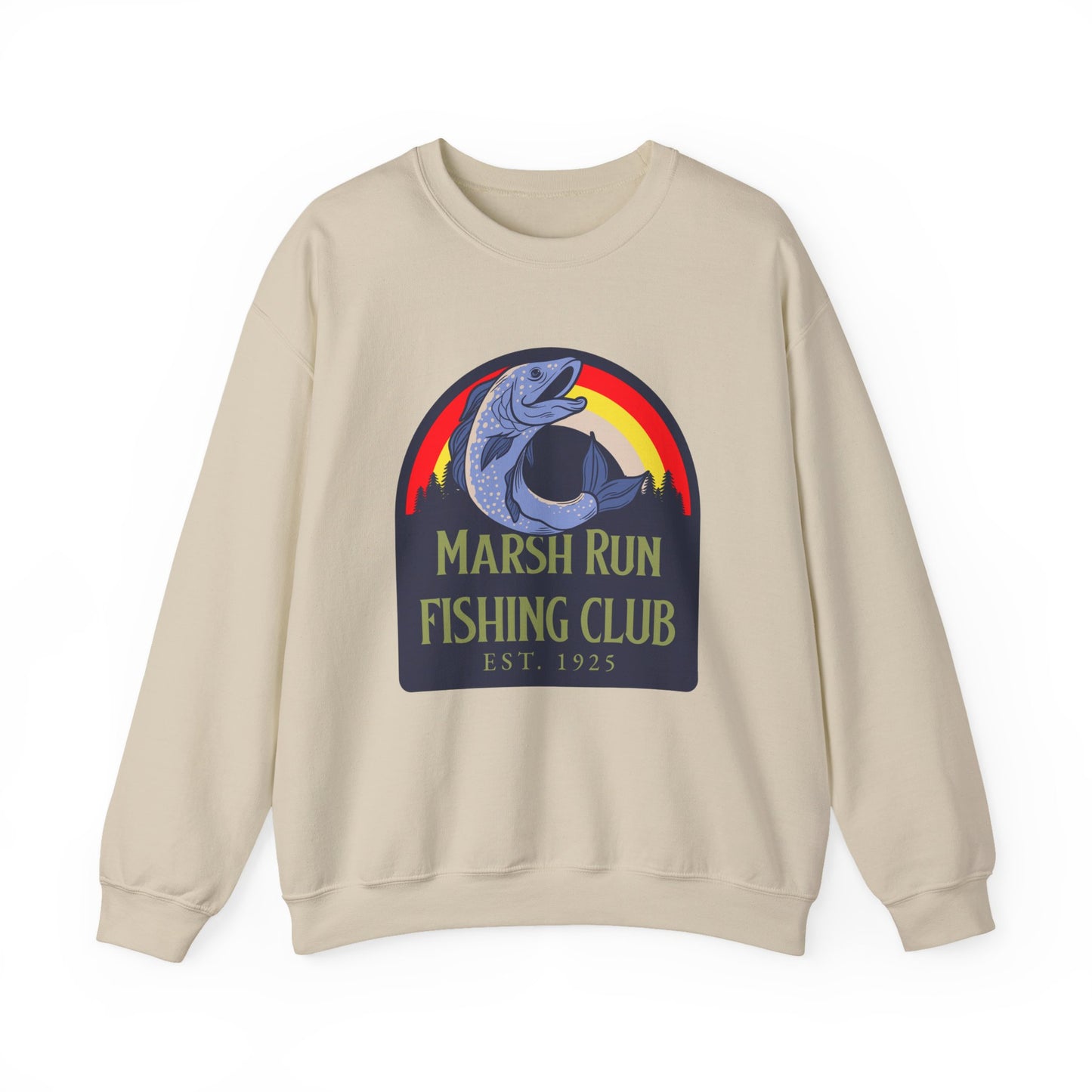Marsh Run Fishing Club |  Unisex Crewneck Sweatshirt