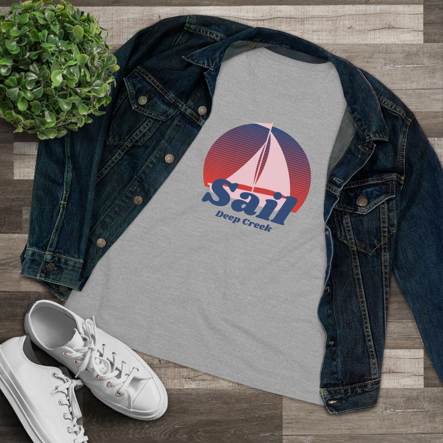 Sail Deep Creek |  Relaxed Womens T-Shirt