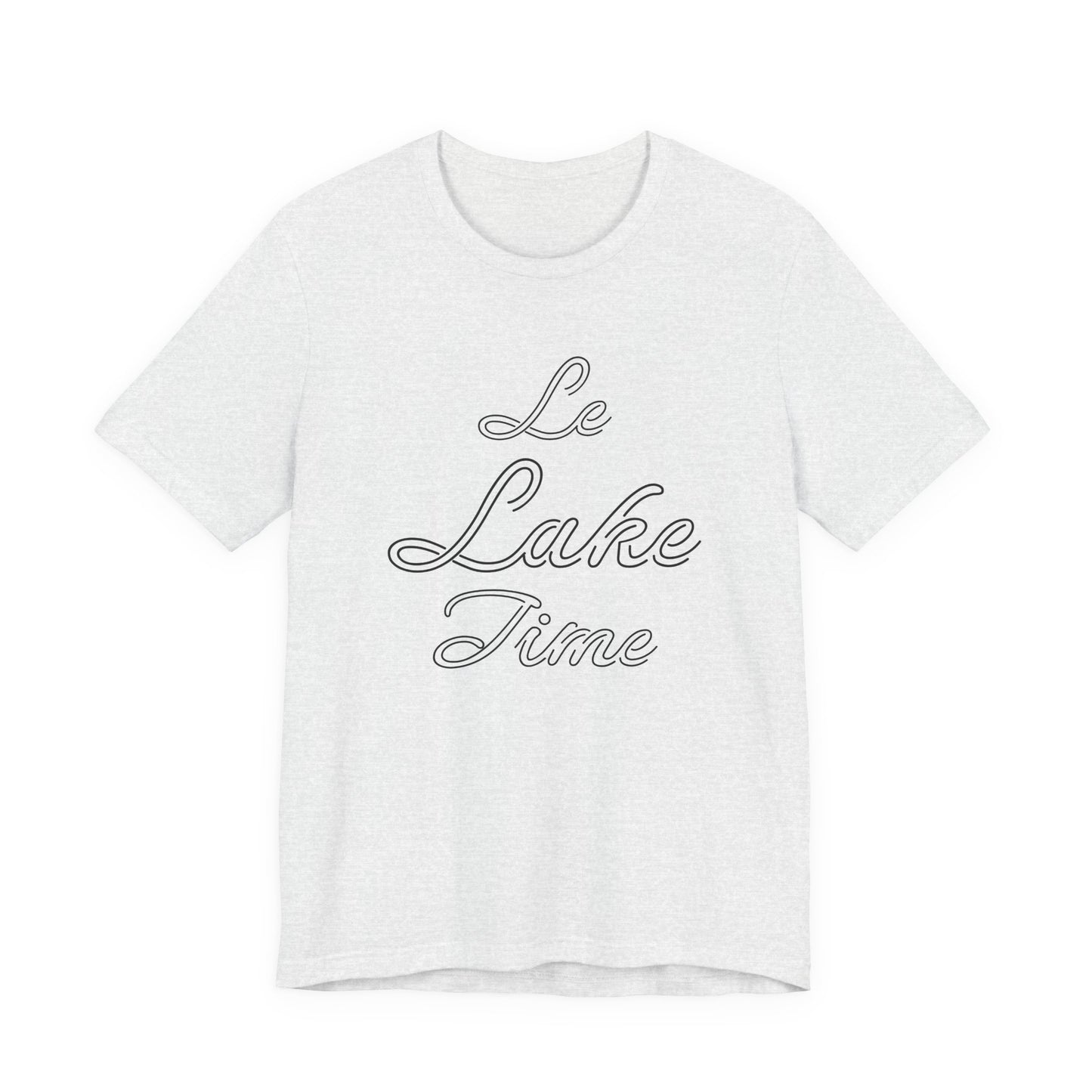 Unisex Classic Short Sleeve Tee - 'Le Lake Time'