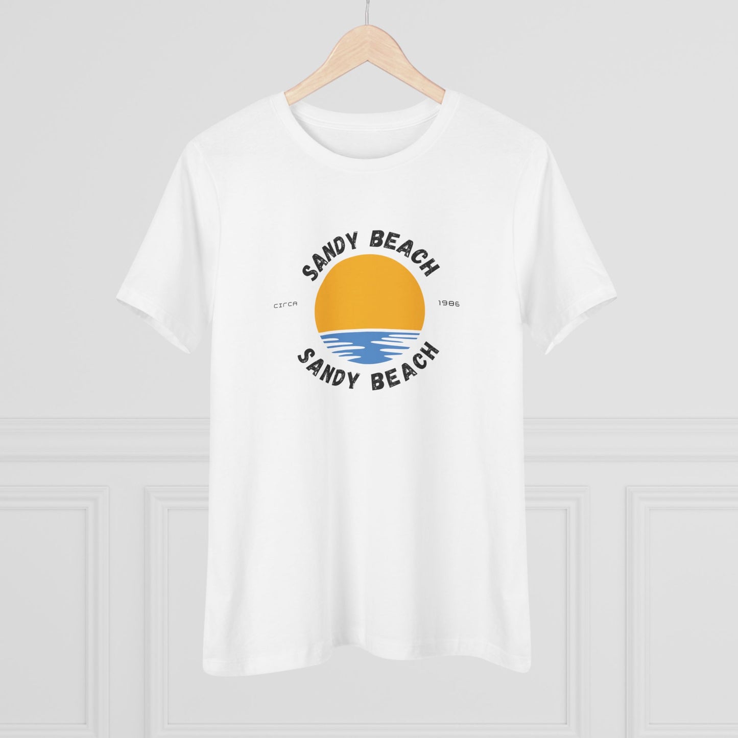 Sandy Beach Circa 1986 - Relaxed Women's T-Shirt