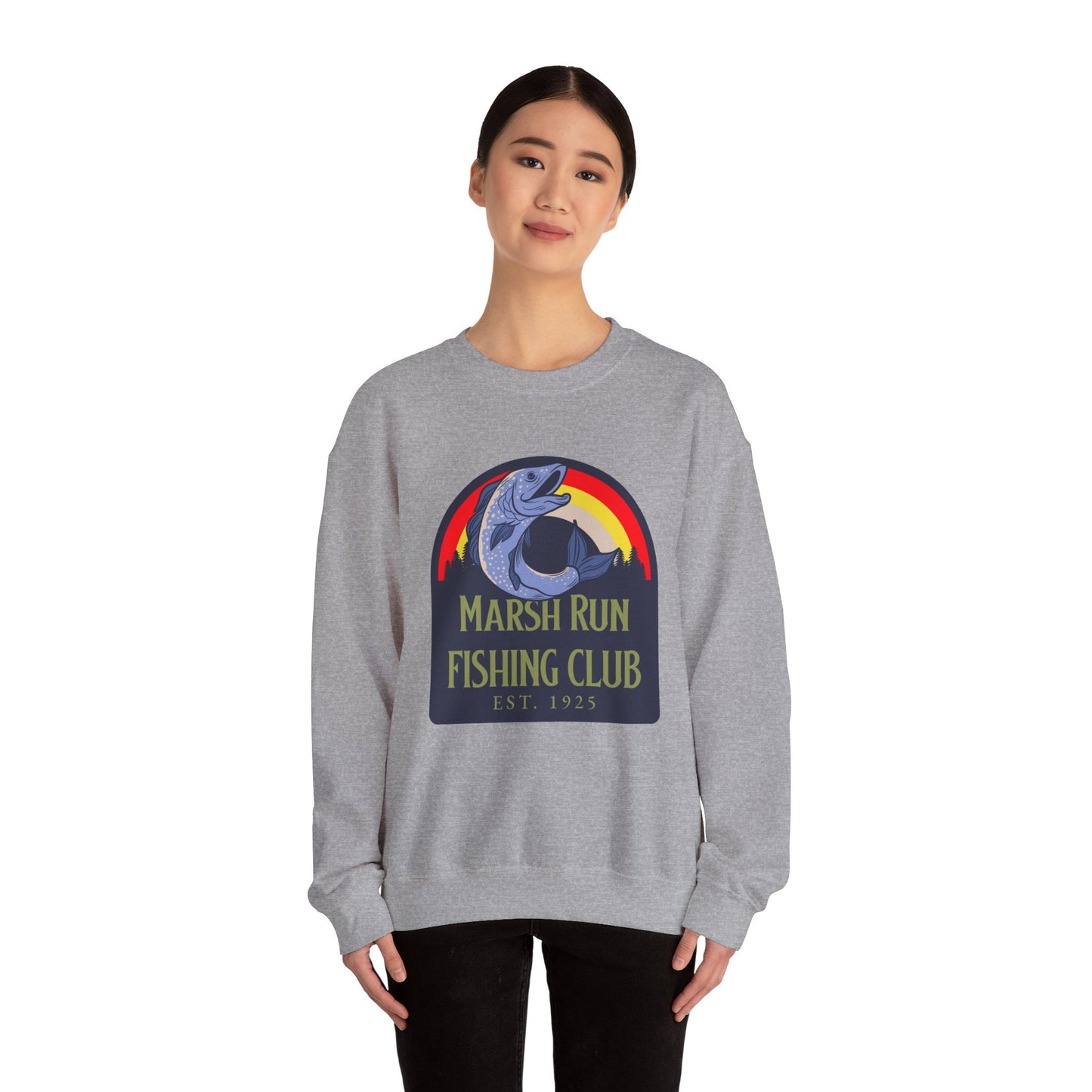 Marsh Run Fishing Club |  Unisex Crewneck Sweatshirt