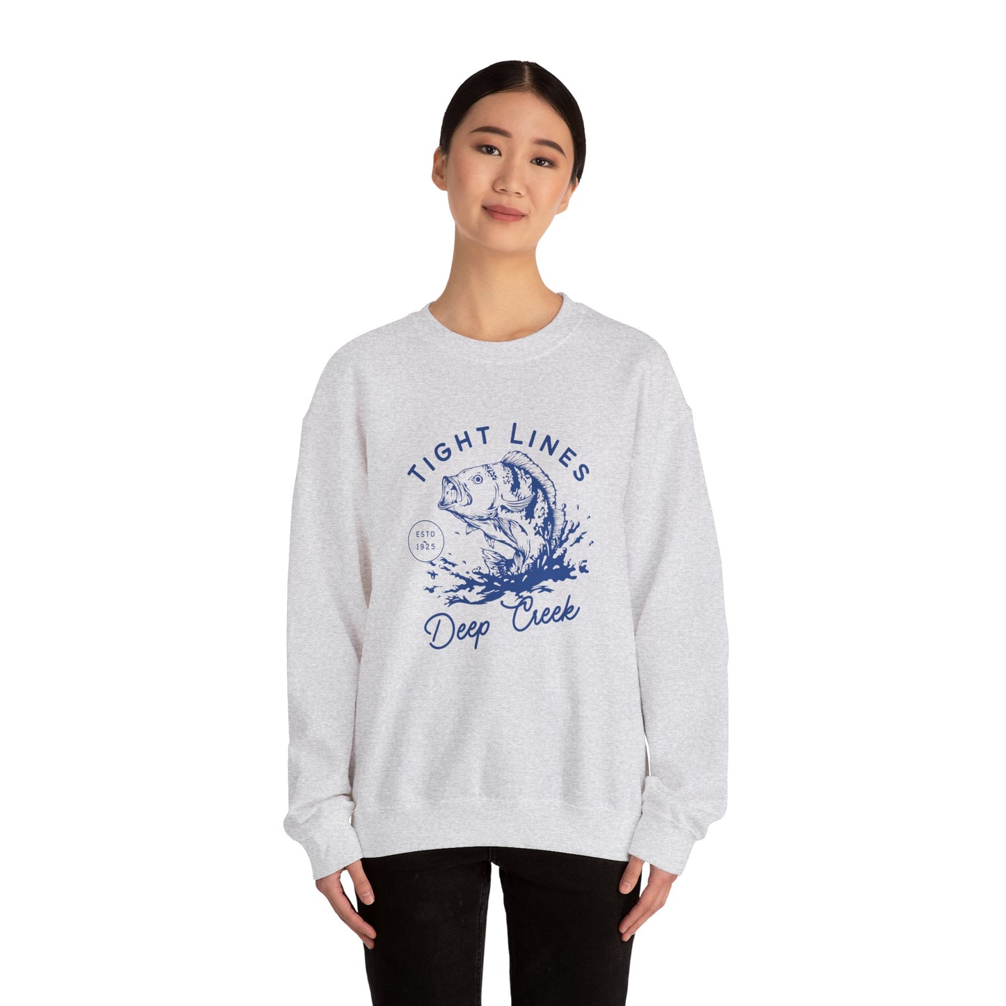 Unisex Crewneck Sweatshirt | "Tight Lines Deep Creek"
